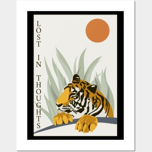 Lost In Thoughts Siberian Malayan Sumatran Bengal Tiger Posters and Art